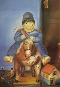 Fernando Botero œuvres - Pedro à cheval Fernando Botero